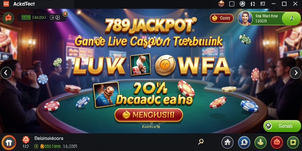 Tampilan gameplay Live Casino yang menarik di 789JACKPOT.