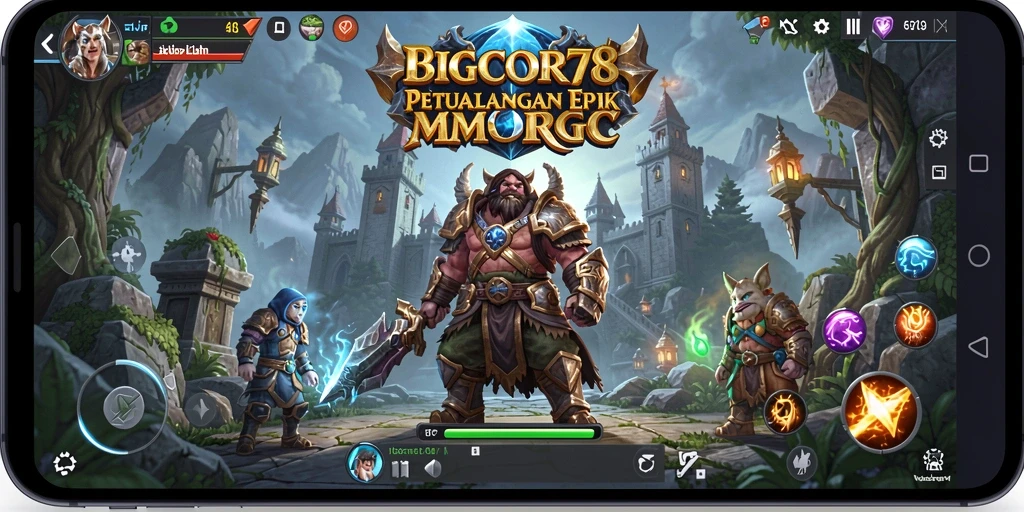 Tampilan gameplay <strong>BIGCOR78</strong> yang menawan dan mendalam dalam dunia MMORPG.