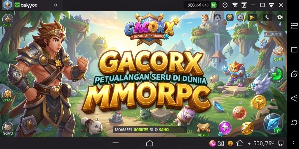 Screenshot menampilkan aksi seru dalam GACORX dengan grafis menawan.