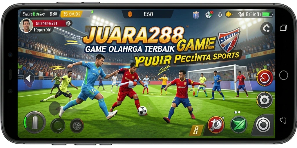 Screenshot JUARA288 menampilkan aksi seru di lapangan olahraga.