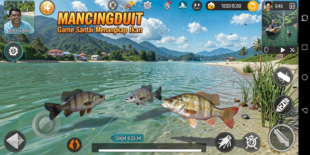 Tangkapan ikan yang menakjubkan dalam MANCINGDUIT.