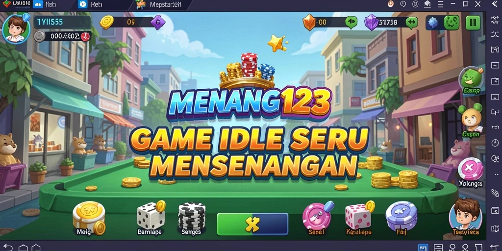 Tampilan gameplay MENANG123 yang menarik dan penuh warna.