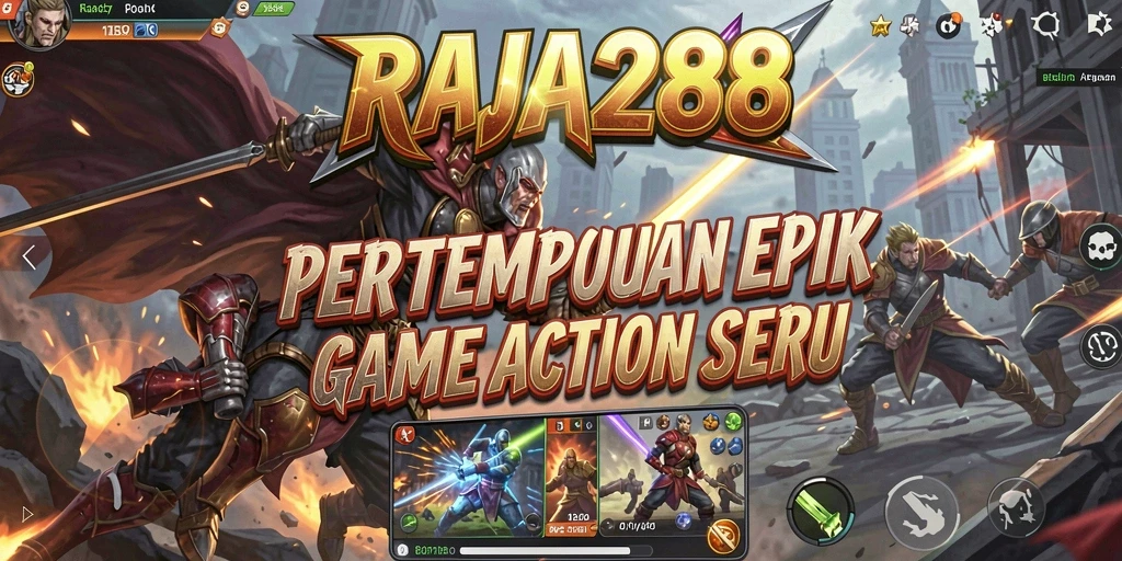 Tampilan gameplay seru dan intens di RAJA288.