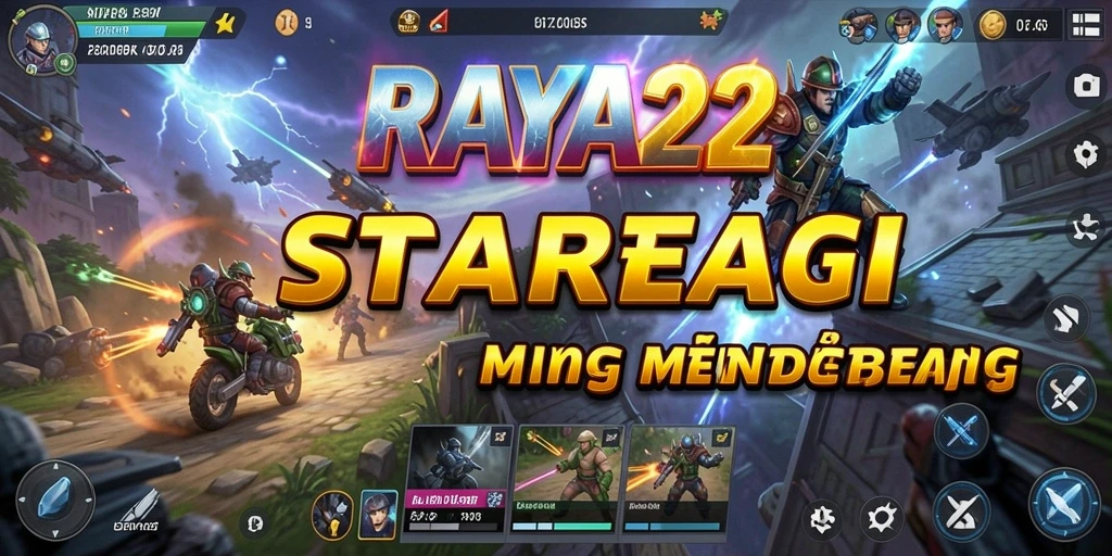 Tangkapan layar RAYA22 menampilkan aksi strategis yang intens.