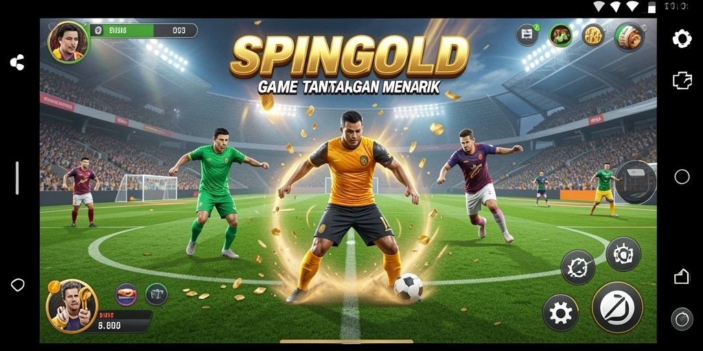 Tampilan gameplay SPINGOLD dalam aksi olahraga seru.
